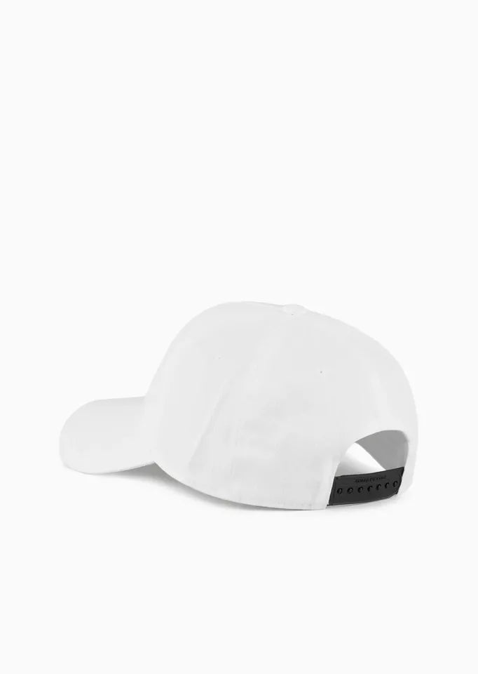Armani Exchange Men's Logo Baseball Cap Hat White
